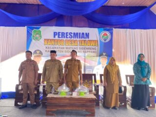 Kantor Desa Talawe Rampung Dibangun, Bupati Sidrap Dorong Pelayanan Publik Lebih Optimal