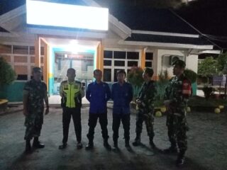 Patroli Akhir Pekan Babinsa Amankan Wilayah Rappang