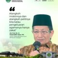 Nasaruddin Umar: Islam Mengajarkan Memberi Lebih dari Sekadar Kewajiban