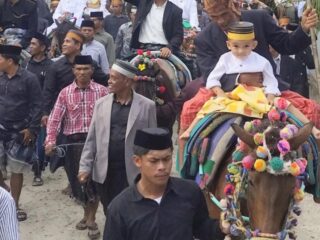 Bupati Sidrap Tunggangi Kuda Hadiri Pesta Pernikahan Warga di Pitu Riawa