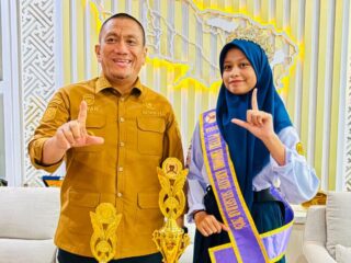 Temui Bupati Luwu Timur: Puteri Ekraf Sulselbar 2026 Aura Malaeka Putri Siap Gerakkan UMKM 
