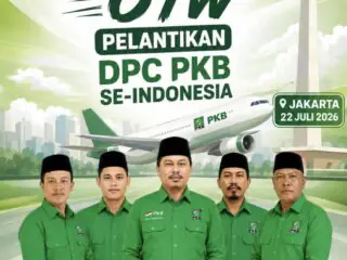 DPC PKB Sidenreng Rappang Hadiri Pelantikan Serentak Pengurus PKB Se Indonesia di Jakarta