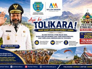 Bupati Willem Wandik Ajak Wisatawan Dunia Hadiri Festival Etnik Religi Tolikara 2026